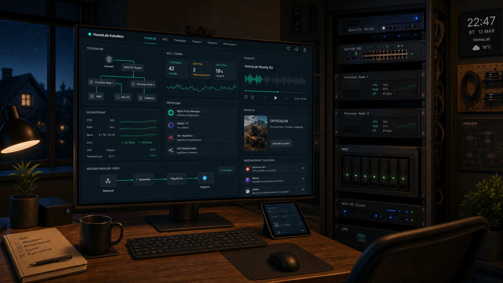 HomeLab Kobelkov project illustration